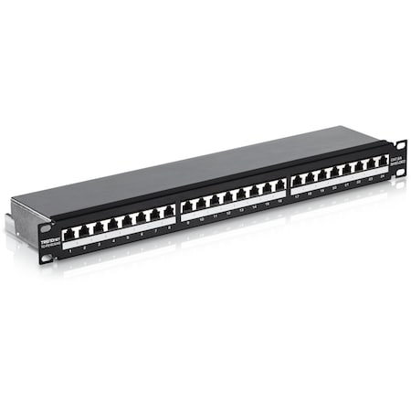 Trendnet 24 Port Cat6A Shielded 1U Patch Panel TC-P24C6AS